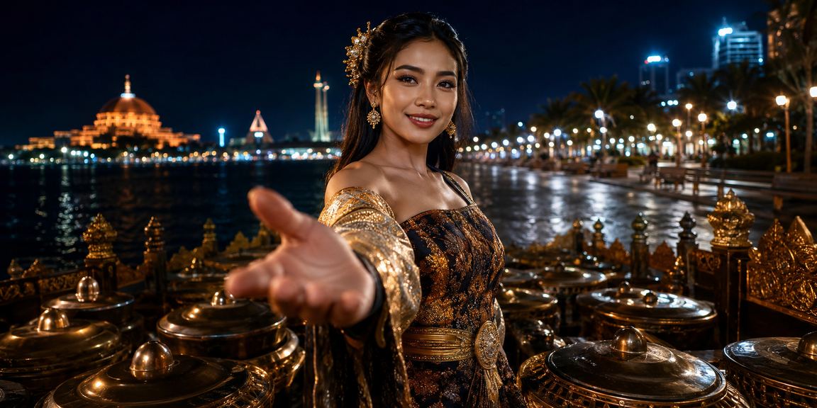 Model mengakses platform taruhan casino dengan ekspresi percaya diri